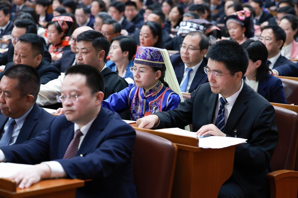 3月11日，第十四屆全國人民代表大會(huì)第二次會(huì)議在北京人民大會(huì)堂舉行閉幕會(huì)。新華社記者 王曄 攝